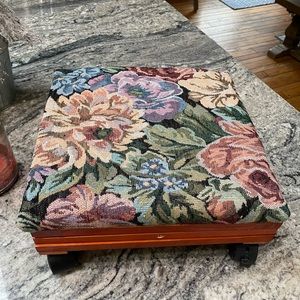 Brand new adjustable needlepoint foot stool